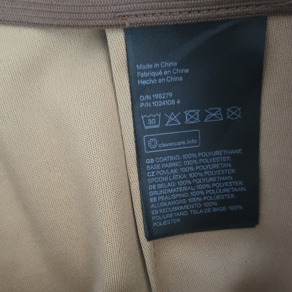 H&M Divided Faux Leather Flare Pants – Brown, Size 4 - Picture 5 of 11